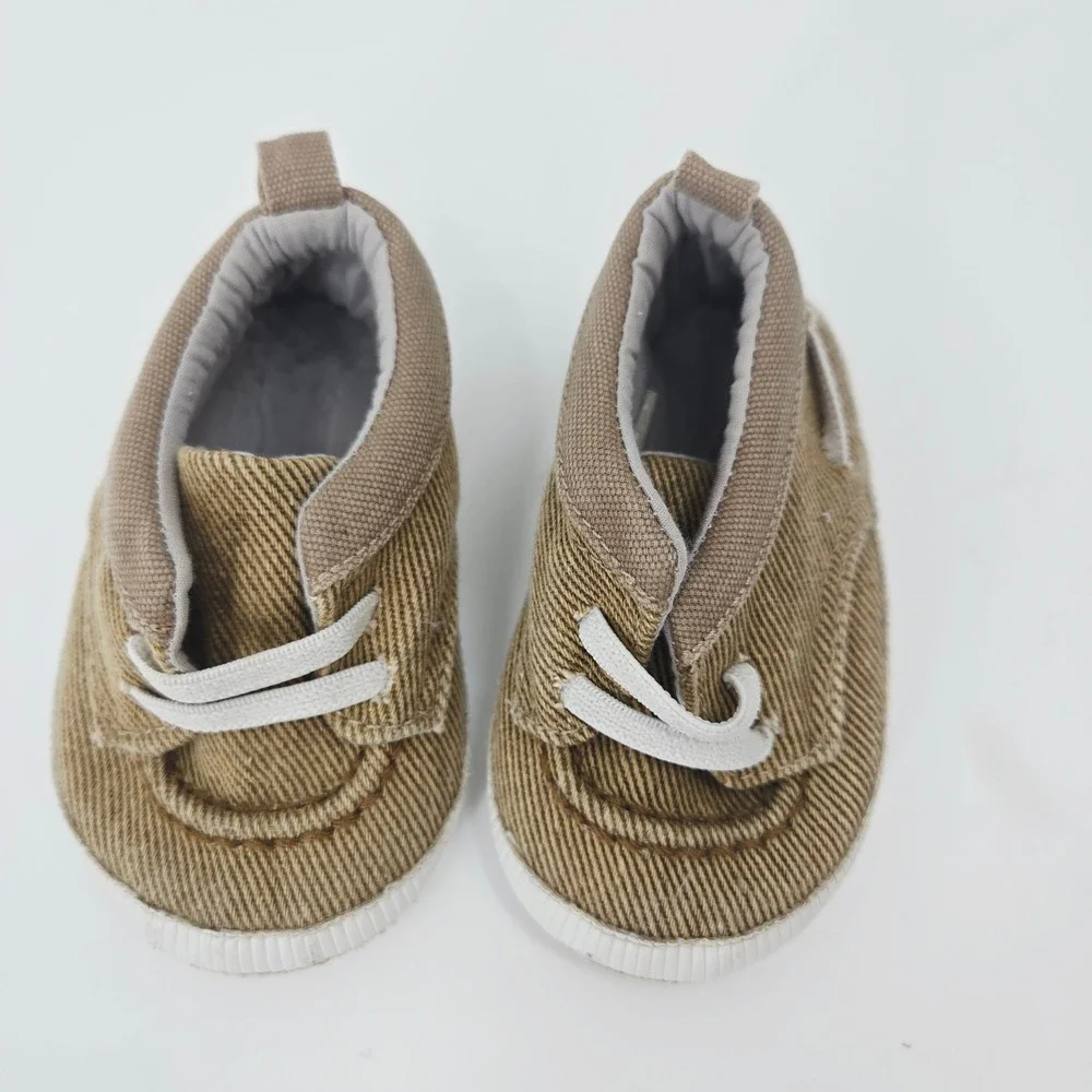 Lot‎ of 2 Infant Baby Boys Crib Shoes Boots Size 4 9-12M Gorpcore
